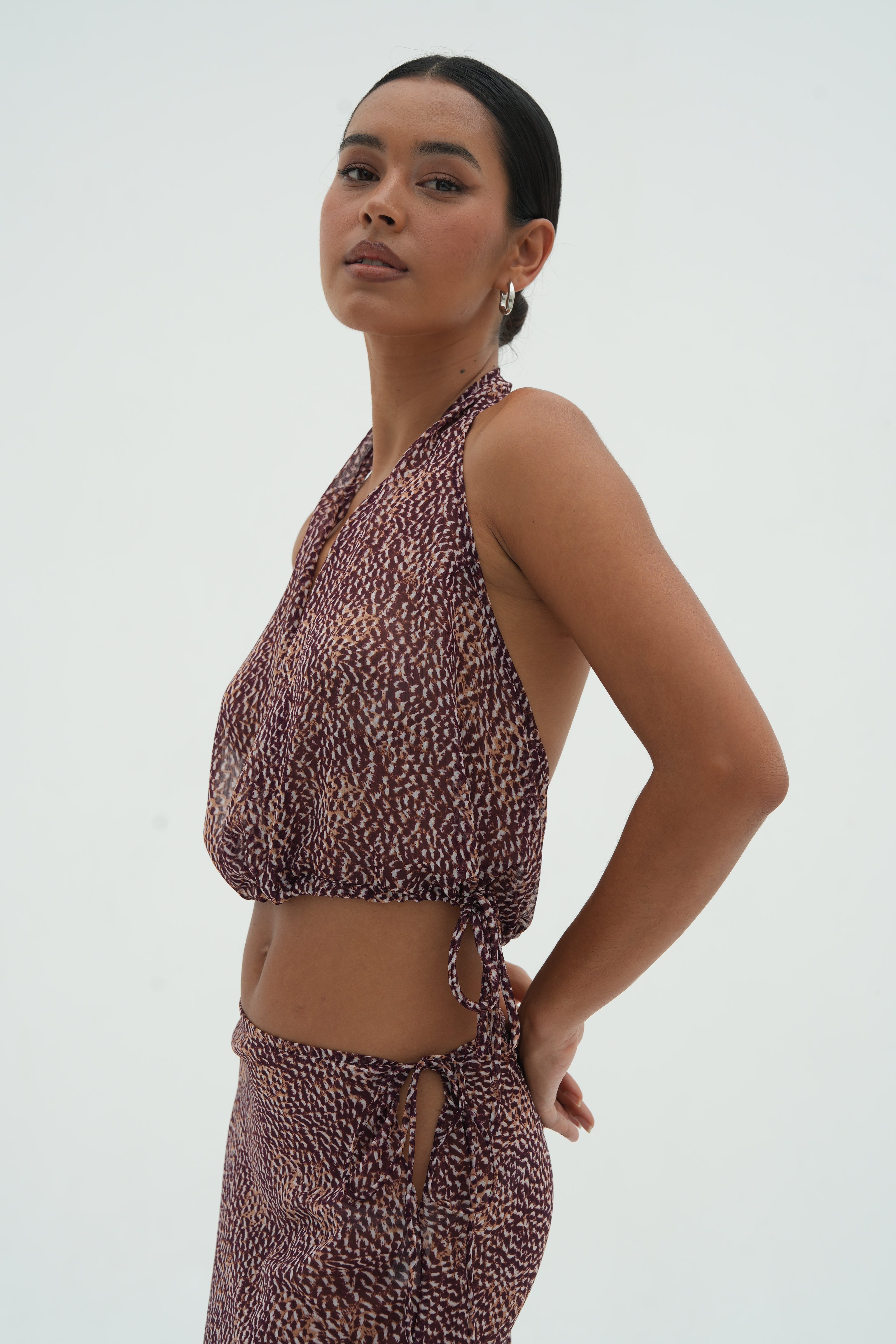 Sia Halter Top | Bordeaux Marbella