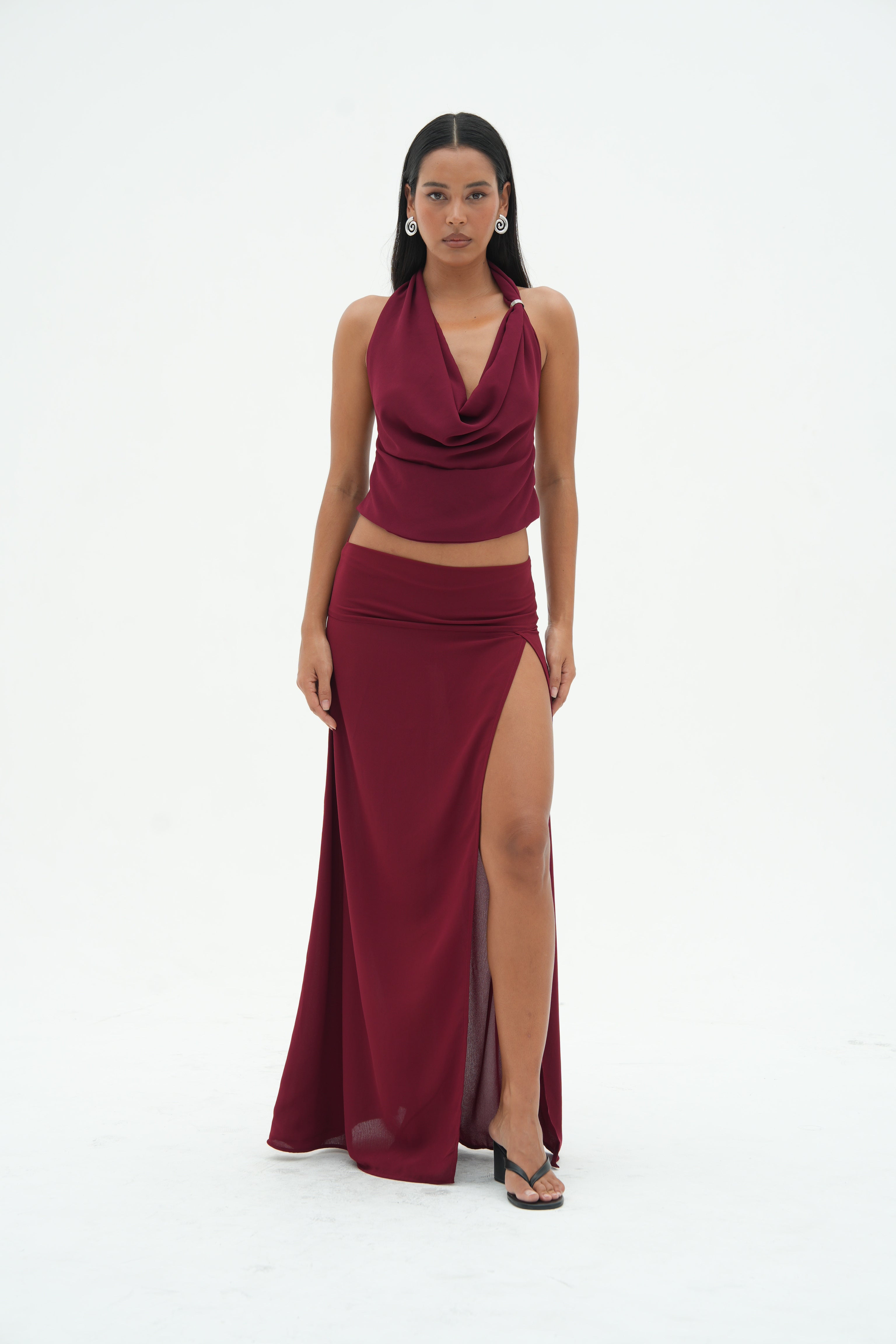 Camille Skirt | Bordeaux