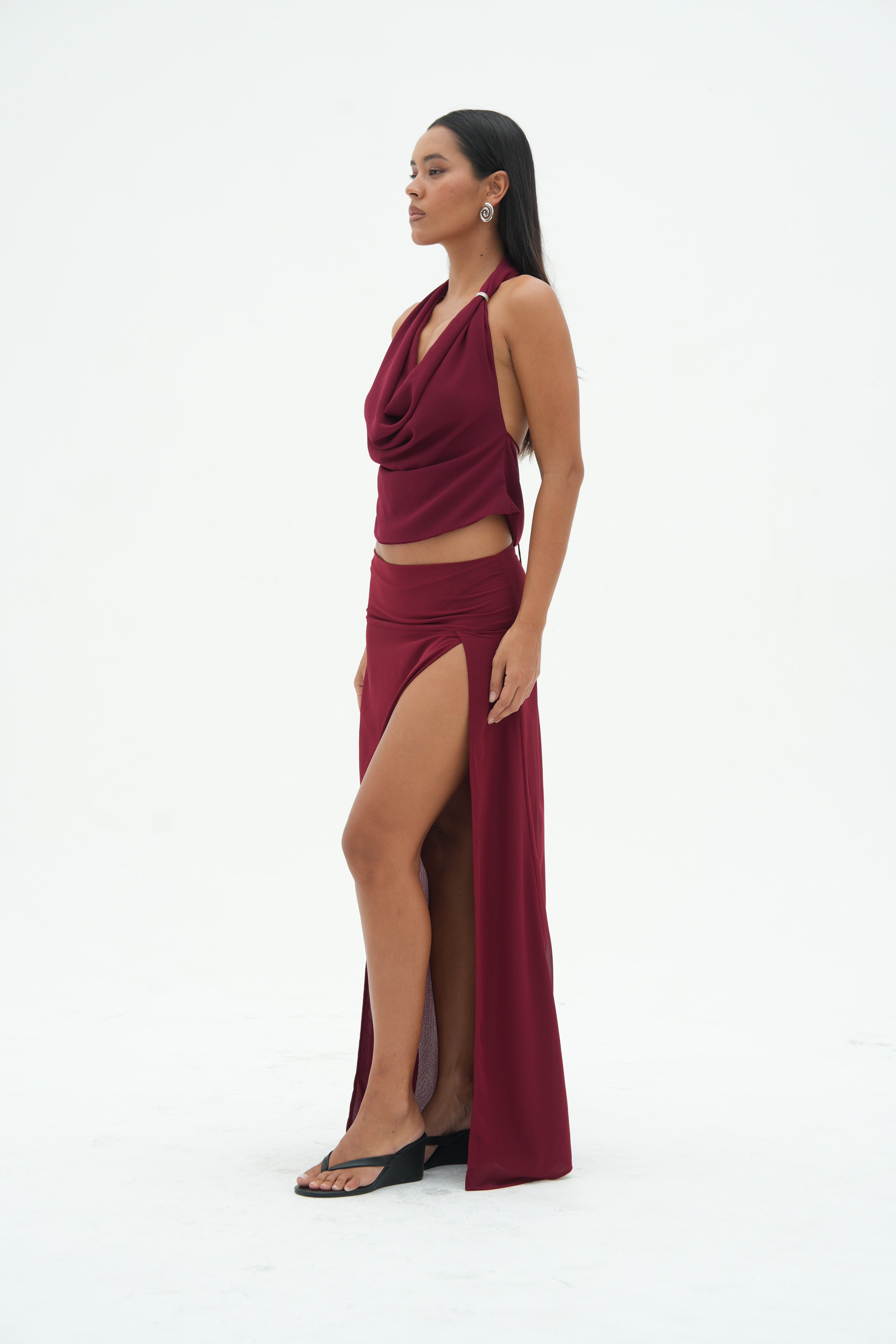 Camille Skirt | Bordeaux