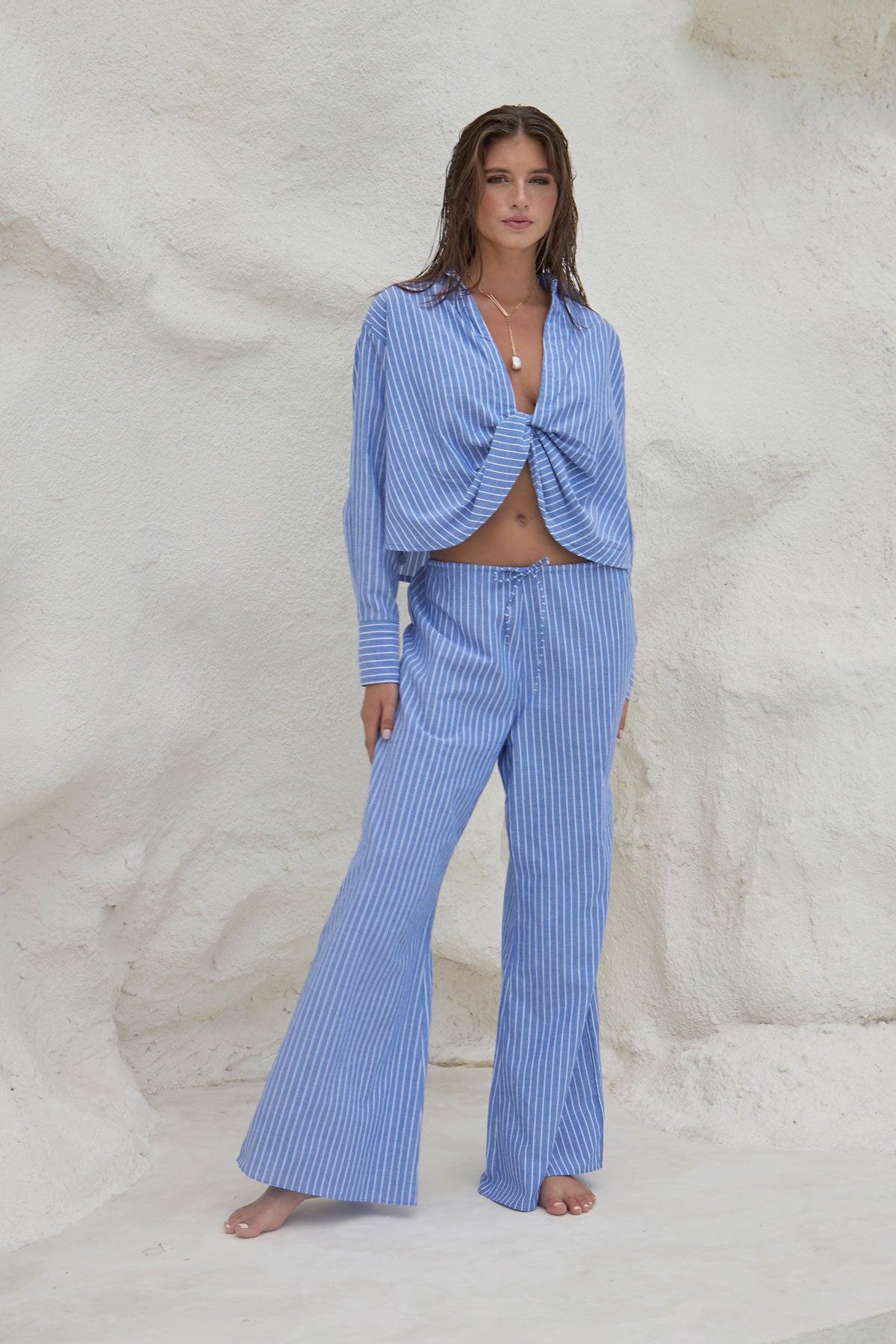 Talitha Pant | Navy Stripe
